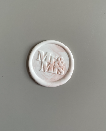 WAX SEAL WHITE Mr&Mrs