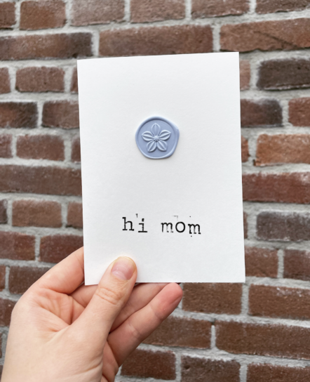 HI MOM POSTCARD MOTHERSDAY