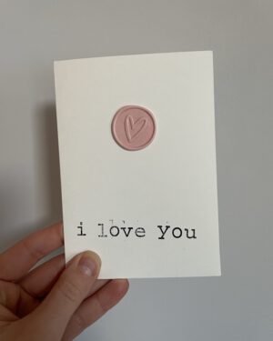 I LOVE YOU POSTCARD